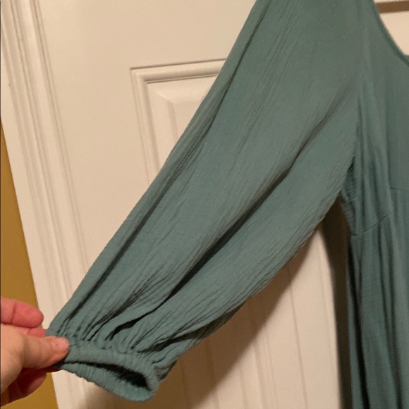 Elegant Teal Women's Dress - Picture 3 of 7